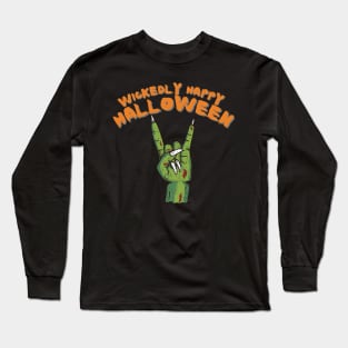 Wickedly Happy Halloween - Halloween Couple Long Sleeve T-Shirt